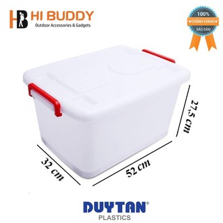 Combo 5 Thùng Nhựa Duy Tân Có Bánh Xe 30L (52 x 32 x 27.5 cm) No.750