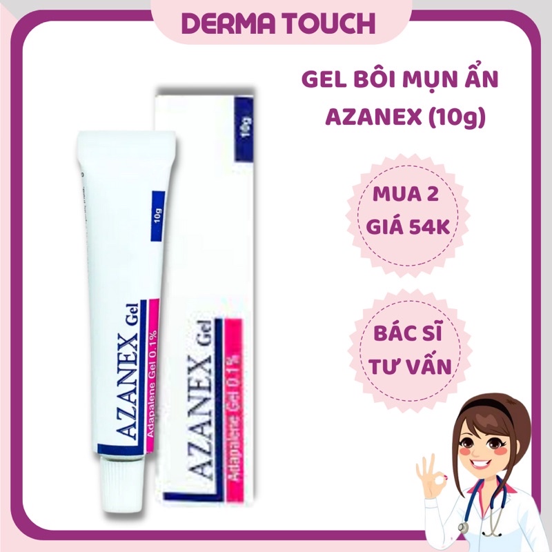 Gel bôi mụn Azanex, chăm sóc da mụn ẩn (10g)