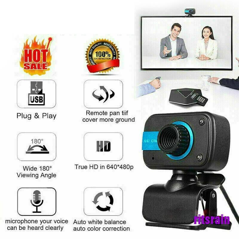 Webcam gắn máy tính cổng USB kèm Microphone
