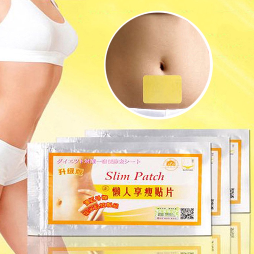 [Hàng mới về] Bộ 10 miếng dán làm thon gọn cơ thể hỗ trợ đốt cháy mỡ thừa giảm cân dành cho phái nữ