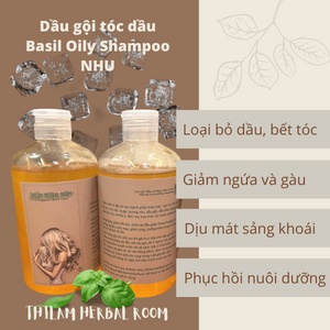 🌿Thilam Herbal Room🌿Dầu gội cô đặc the mát cho tóc dầu Hương Nhu/Holy Basil Oily Handmade Shampoo - Nhu