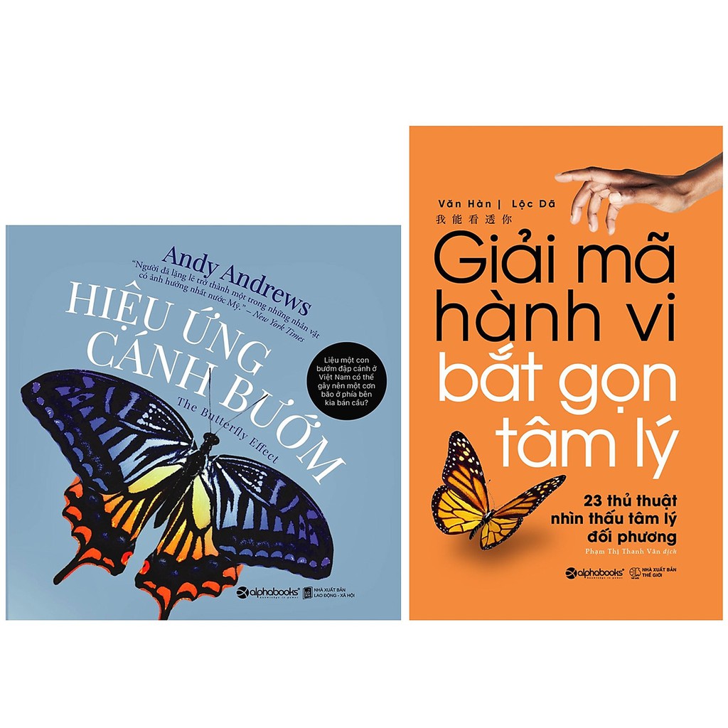 Combo Sách - Hiệu Ứng Cánh Bướm + Giải Hành Vi Bắt Gọn Tâm Lý - nguyetlinhbook