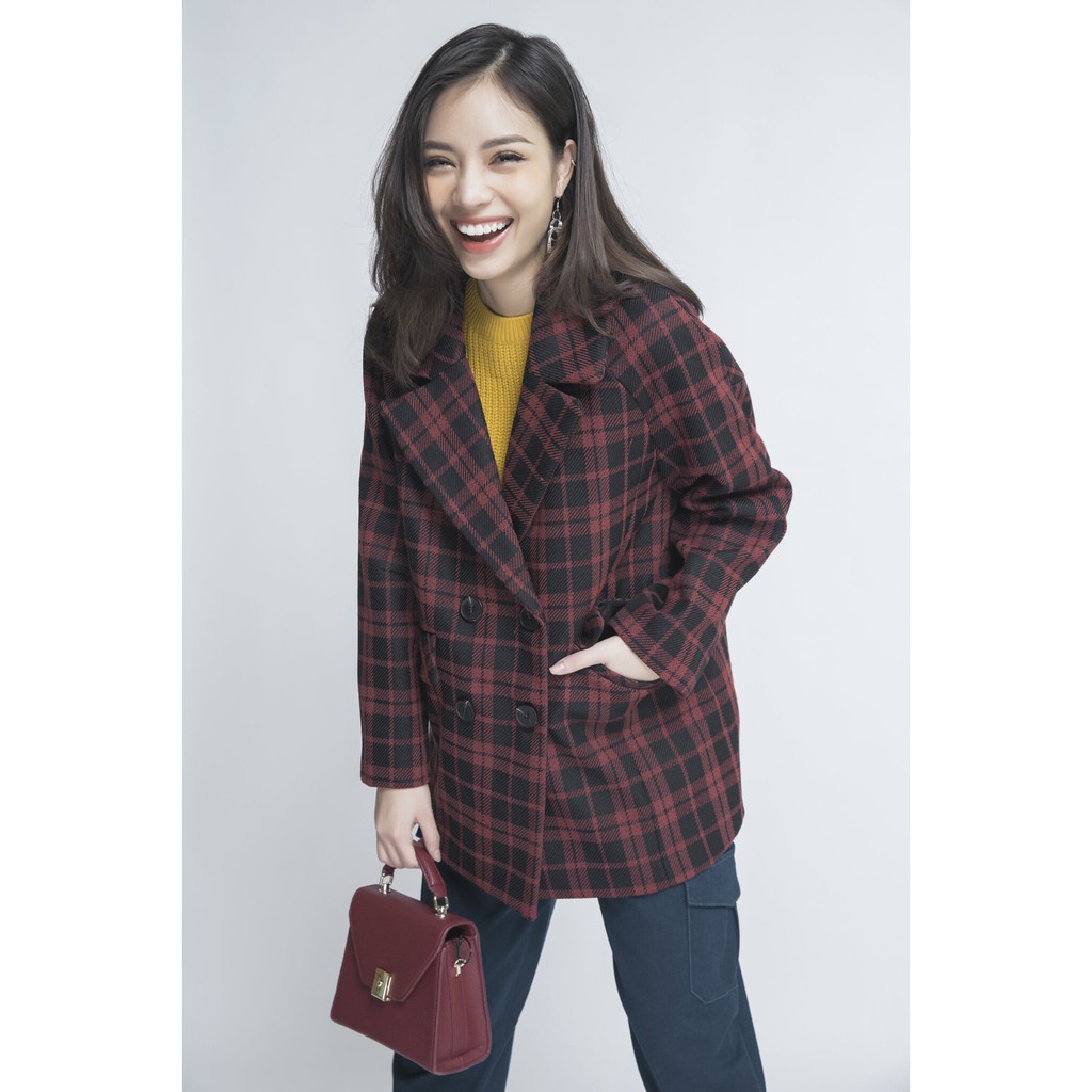 [NHẬP WABRTL5 GIẢM 10% TỐI ĐA 50K ĐH 250K ]Áo Khoác dạ nữ dáng suông IVY moda MS 71M4158