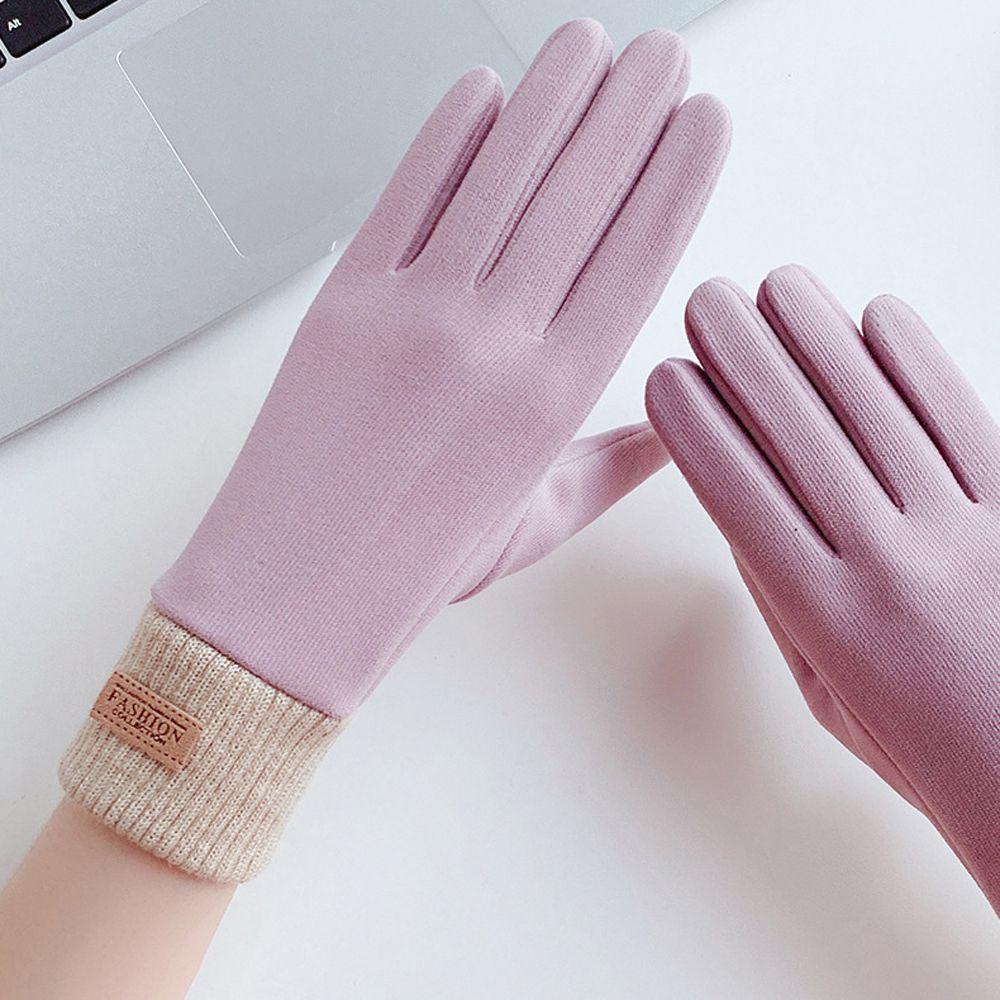 Găng Tay Lái Xe Chống Gió Giữ Ấm Thoáng Khí Cho Nữ