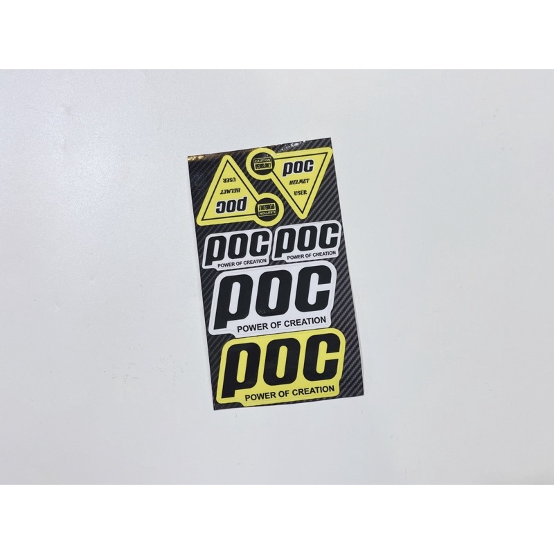 Tem dán chữ POC JDM Japan siêu đẹp, có sẵn keo dán trang trú xe máy oto laptop…