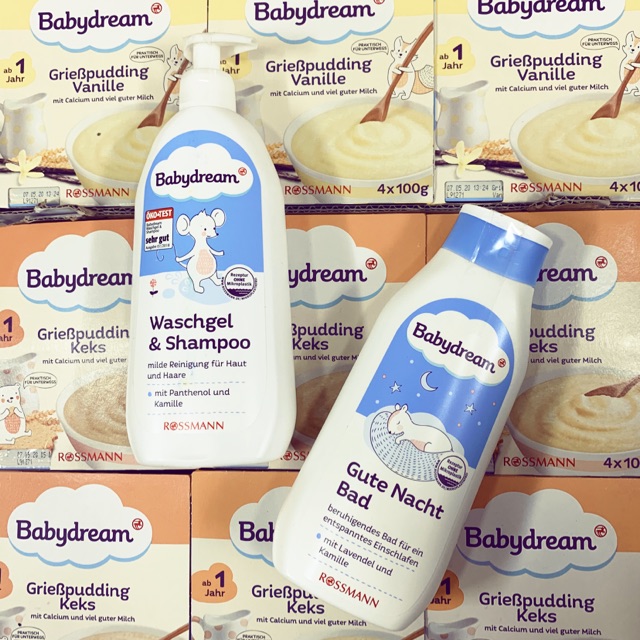 Sữa tắm gội Babydream giúp bé ngủ ngon 500ml (Đức)