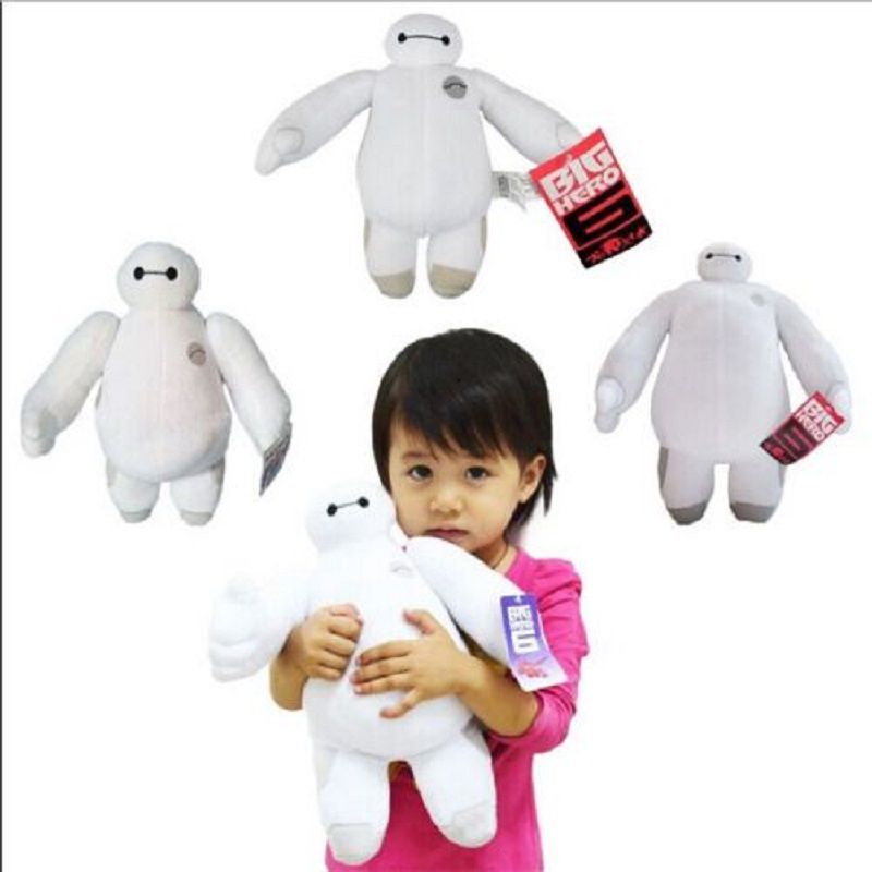 Búp bê nhồi bông BIG HERO 6 BAYMAX ROBOT màu trắng kiểu mới dành làm quà tặng cho bé