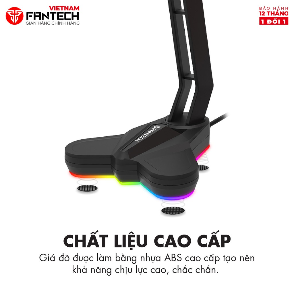 Giá Đỡ Tai Nghe Chống Trơn Trượt Và Bảo Vệ Tai Nghe Chống Xước LED RGB  FANTECH AC3001s - Phân Phối Chính Hãng