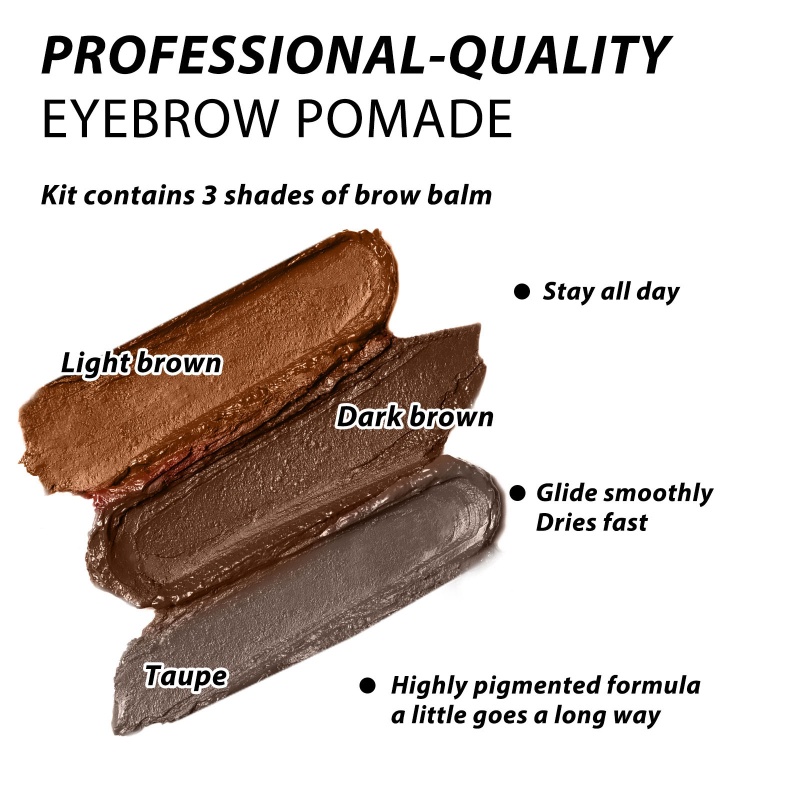 Kem Trang Điểm Lông Mày Chống Nước Mau Khô Kèm Cọ Hiệu YOUYO