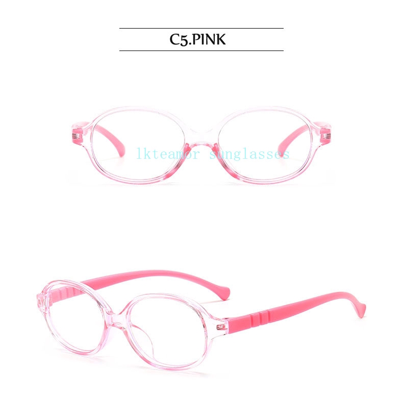 Mắt Kính Gọng Oval Chống Ánh Sáng Xanh Cho Bé
