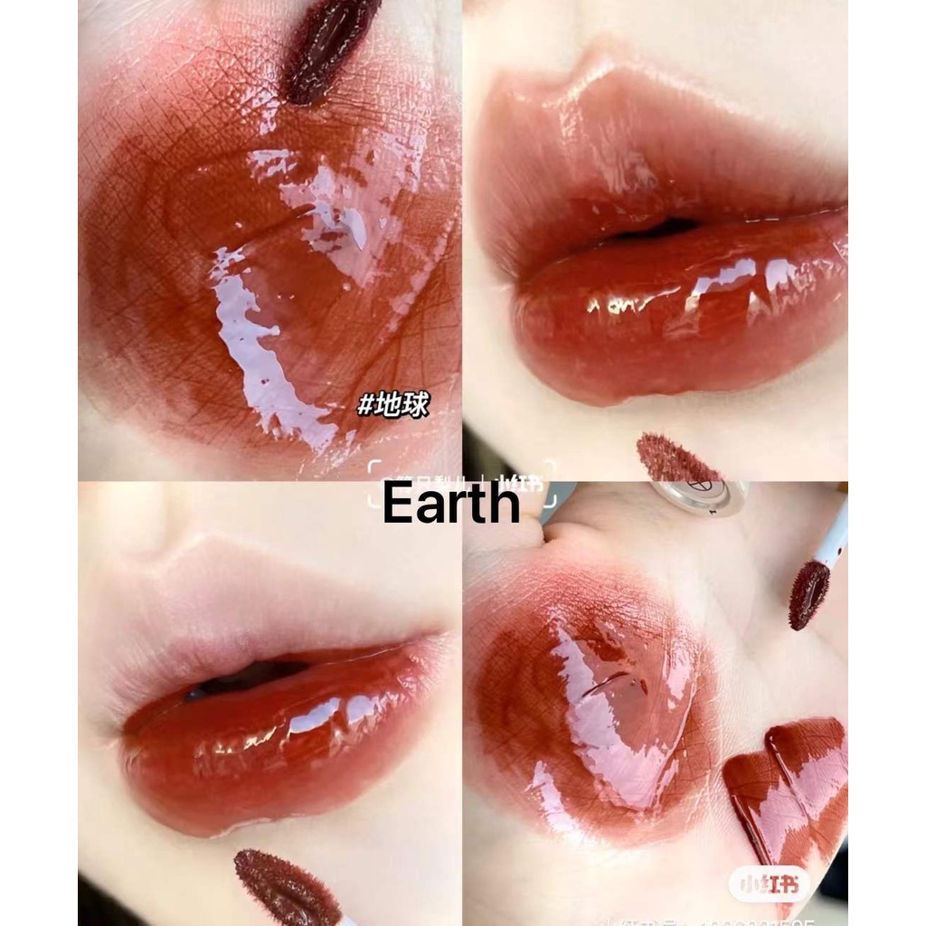 Zhisun Astronaut Lip Glaze Red Brown Neptune Saturn độ ẩm sáng bóng tạo nên chất son lỏng Son bóng