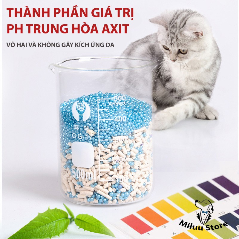 Hạt Khử Mùi Cát Vệ Sinh Cho Mèo, Độ Vón Cục Cao, Giảm Thiểu Vi Khuẩn Gây Mùi