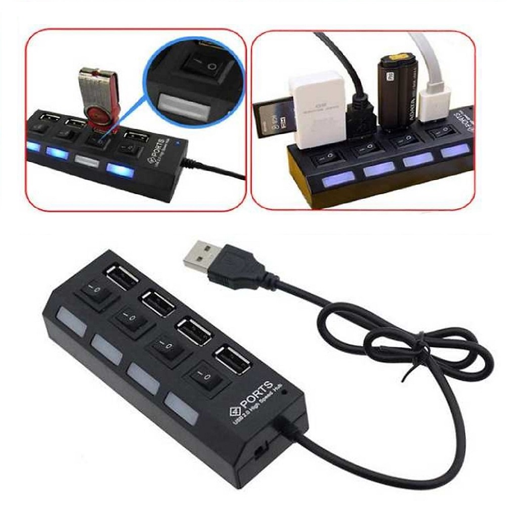 Hub chia bốn cổng usb, Bộ chia cổng usb có công tắt MTVLT9