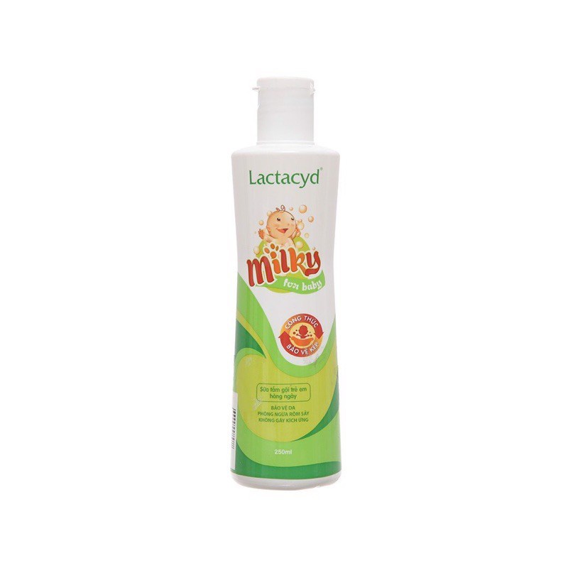 Sữa Tắm Gội Trẻ Em Lactacyd Milky 500ml - 250ml