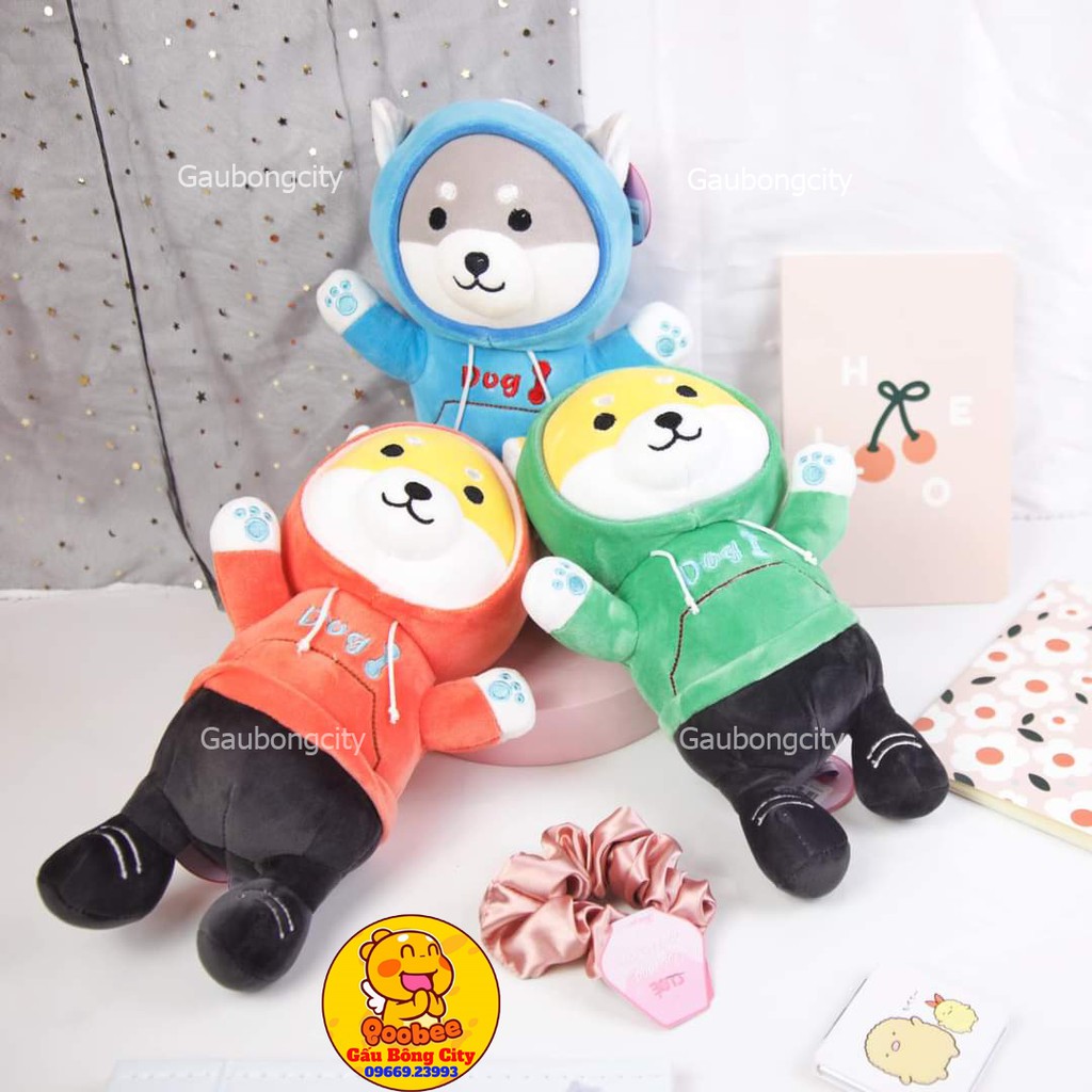 Chó Bông Shiba Áo Hoodie Mềm Mịn Dễ Thương Nhập Khẩu Cao Cấp Gấu Bông City