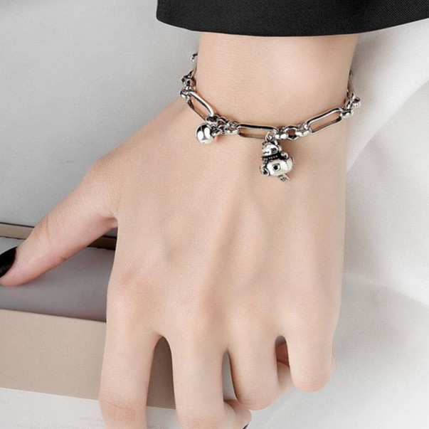 Vòng đeo tay MÈO CHIÊU TÀI GẮN CHUÔNG LỤC LẠC trang sức phụ kiện may mắn xinh xắn