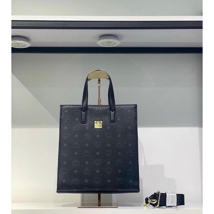 TNS-Túi tote form chữ nhật kèm dây đeo chéo M•see•M field tote bag-unisex màu đen