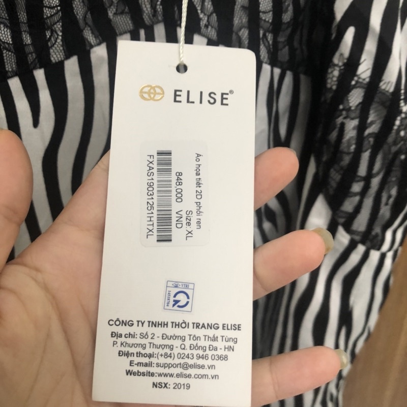 Elise newtag áo 2 dây phối ren mới nguyên tag L/XL