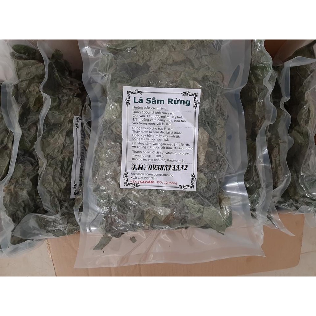 LÁ SƯƠNG SÂM KHÔ LÀM THẠCH SƯƠNG SÂM