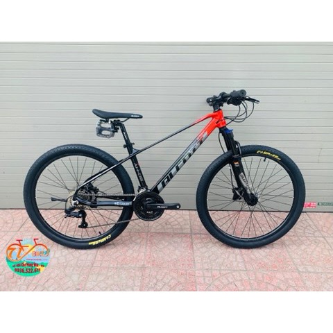 Xe ALCOTT 26 inch AH05 Nhôm Phanh Dầu, Đề LTwoo Taiwan 3x9 (27 tốc độ), - Đen Cải Đỏ Tươi