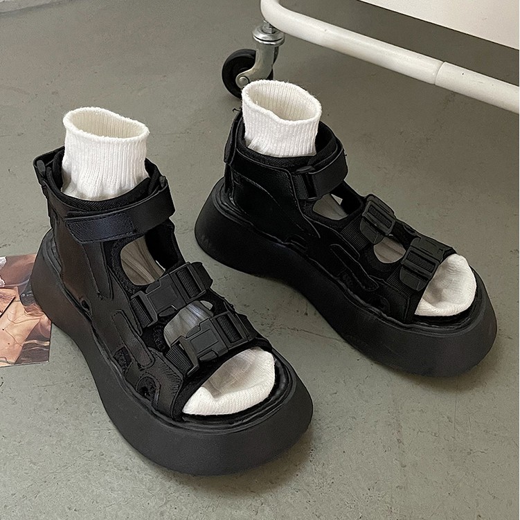 GIÀY SANDALS NỮ - DÉP XĂNG ĐAN ĐI HỌC QUAI HẬU NỮ STYLE HÀN QUỐC ĐẾ TO