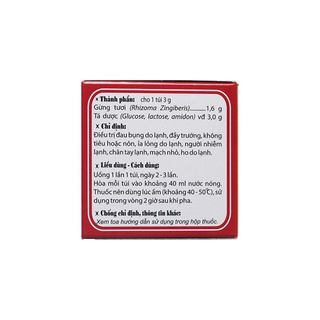 Trà Gừng Traphaco (Hộp 10 túi x 3g cốm)
