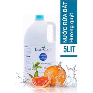 Nước rửa bát Layer Clean Hương quýt can 5L