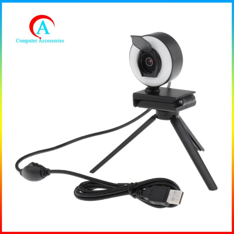 Webcam HD USB kèm micro có vòng đèn chuyên dụng cho PC | BigBuy360 - bigbuy360.vn