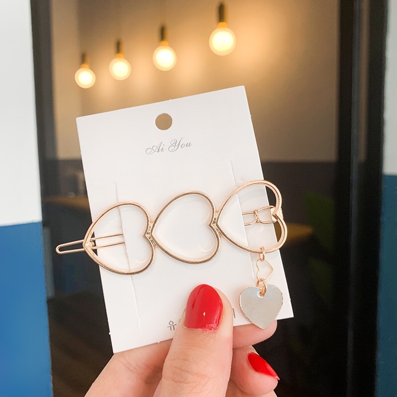 1 Kẹp Tóc Nữ Màu Sắc Ngọt Ngào Phong Cách Hàn Quốc