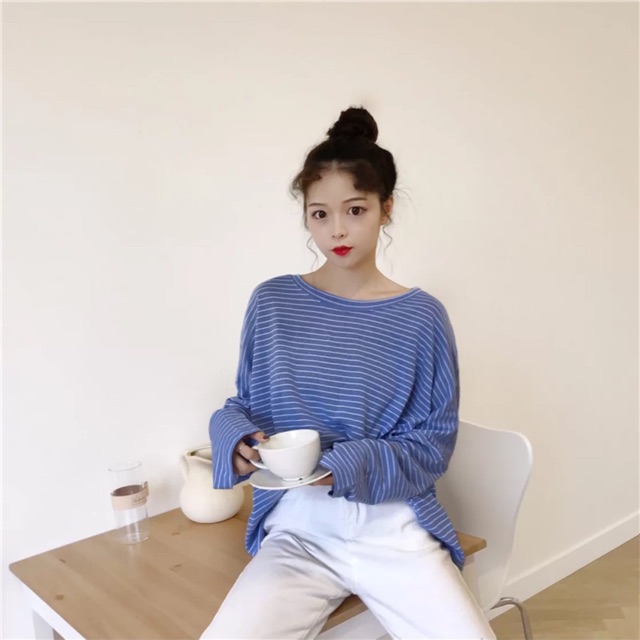 ÁO THUN SỌC TAY CÁNH DƠI DÀI