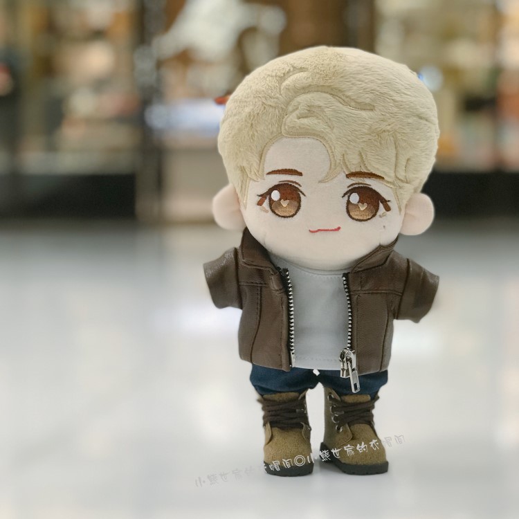 Áo khoác da cho doll 20CM