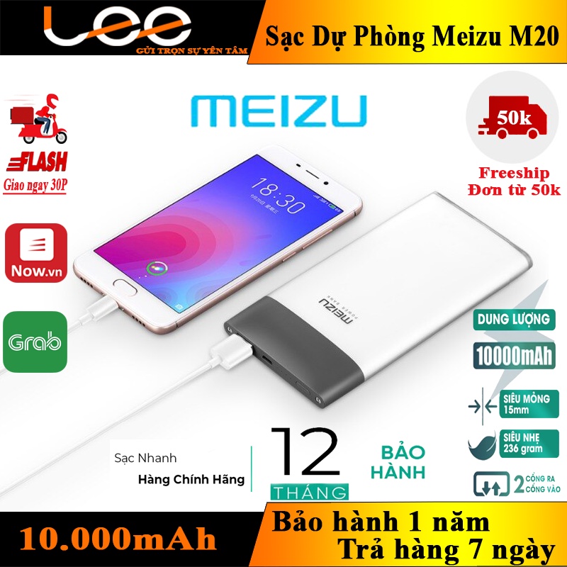 Sạc dự phòng Meizu M20 Chính hãng Full Box