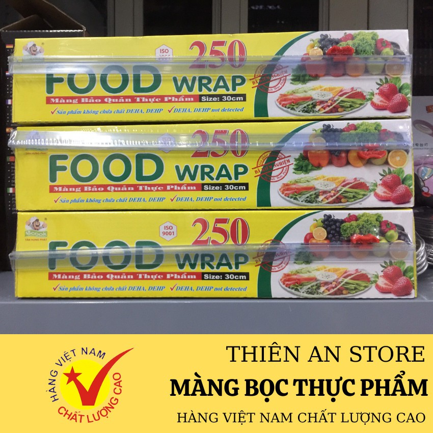 Màng bọc thực phẩm, màng bảo quản thực phẩm Ecook P250 ( 30cmx150Y ) - HÀNG TỐT, SẢN PHẨM LOẠI LỚN