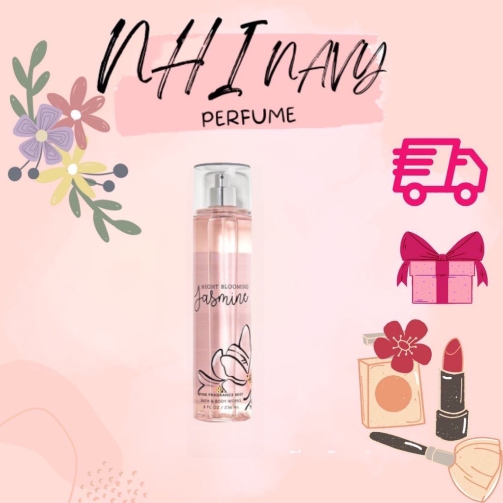 Xịt Thơm Toàn Thân Night Blooming Jasmine Bath And Body Works 30ml/50ml/100ml/Fullsize 236ML +jɥȽÿ08+