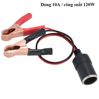 Cáp chuyển nguồn điện bình Ắc Quy ô tô sang tẩu 12v