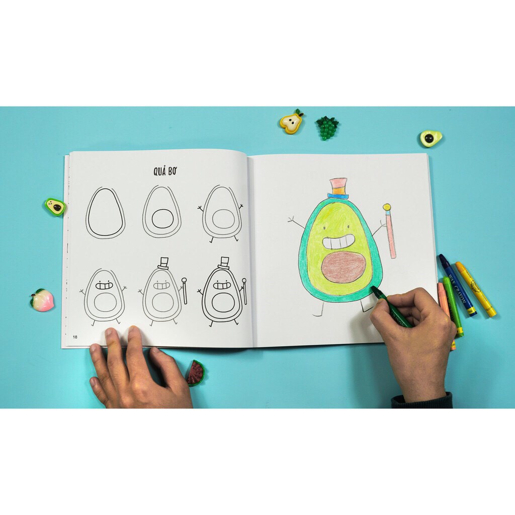 SÁCH - Draw Kawaii in 5 simple steps - Vẽ theo phong cách Kawaii với 5 bước đơn giản