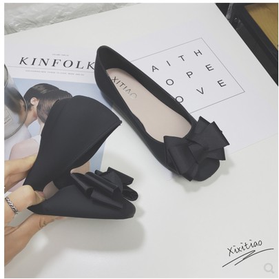 (ORDER) Giày búp bê nhưa đi mưa gắn nơ xinh tiện lợi cho chị em | BigBuy360 - bigbuy360.vn