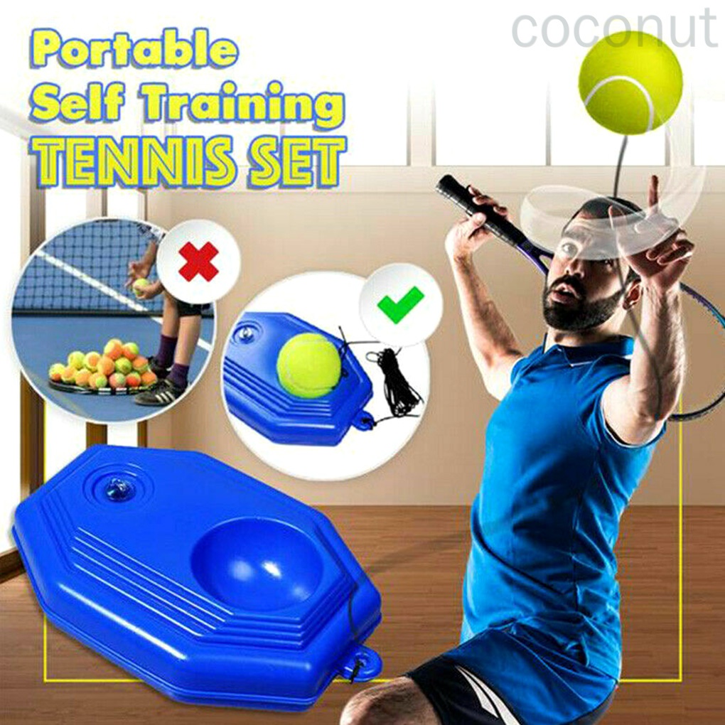 Bóng tennis kèm dây co giãn dùng luyện tập