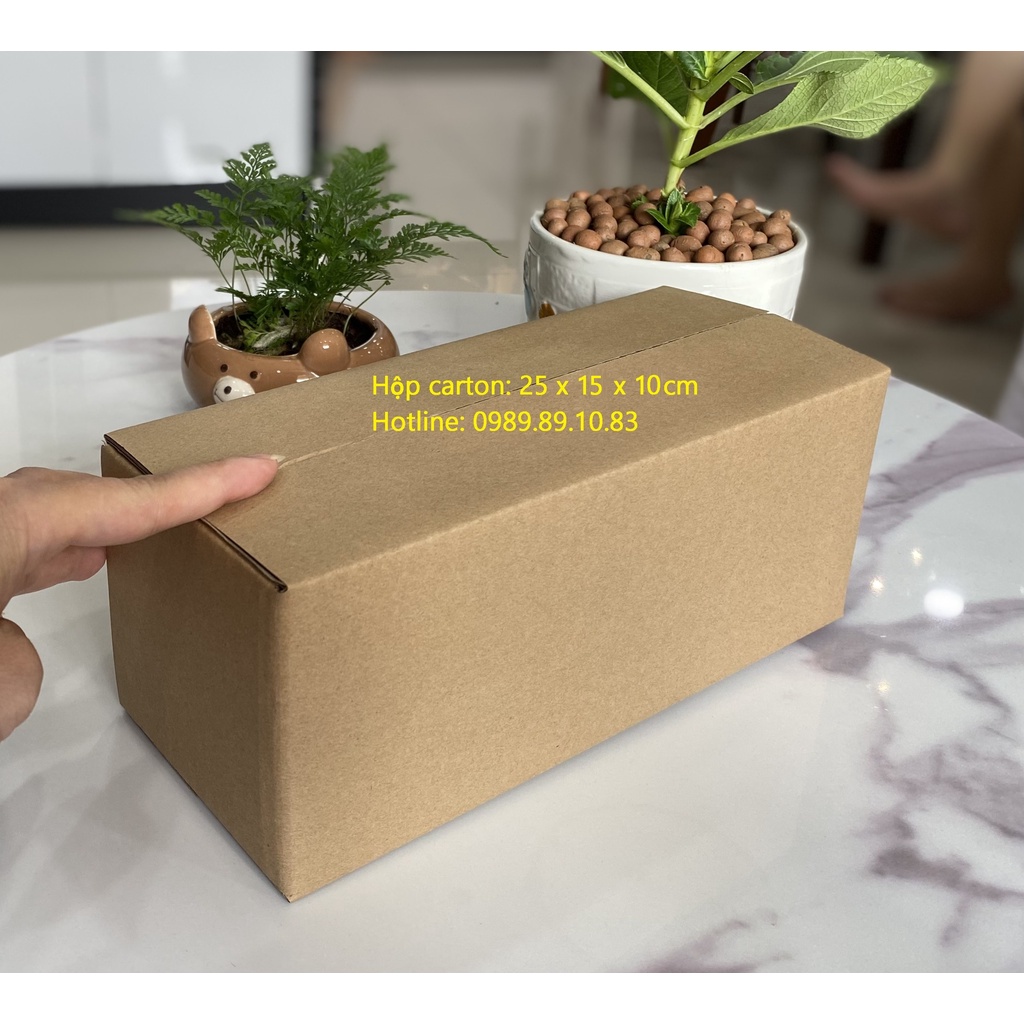 83Store- Combo 50Hộp 25x15x10 Hộp carton đóng hàng 25*15*10