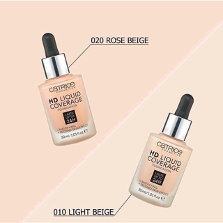 Kem Nền Catrice HD Liquid Coverage Foundation 24h 30ml
