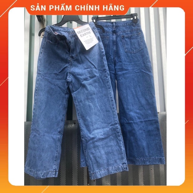 Quần baggy nữ ống rộng cao cấp vải jean dày đẹp loại 1 chuẩn shop