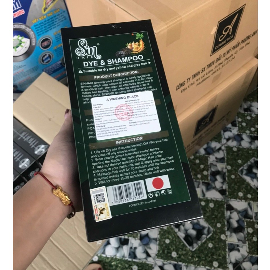 Dầu gội phủ bạc Sin Hair Nhật Bản 500ml | BigBuy360 - bigbuy360.vn