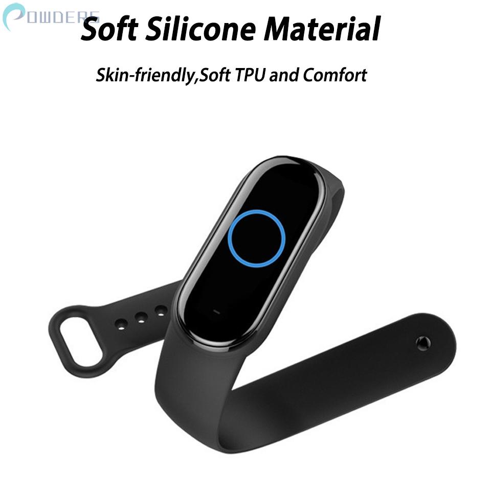 1 Dây Đeo Đồng Hồ Silicone TPU + TPE 200-220mm Không Độc Hại Cho Mi Band 5 / 6