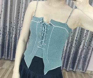 Áo len 2 dây rút ngực