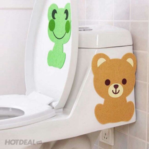 MIẾNG DÁN KHỬ MÙI TOILET THAN HOẠT TÍNH HÌNH THÚ NGỘ NGHĨNH