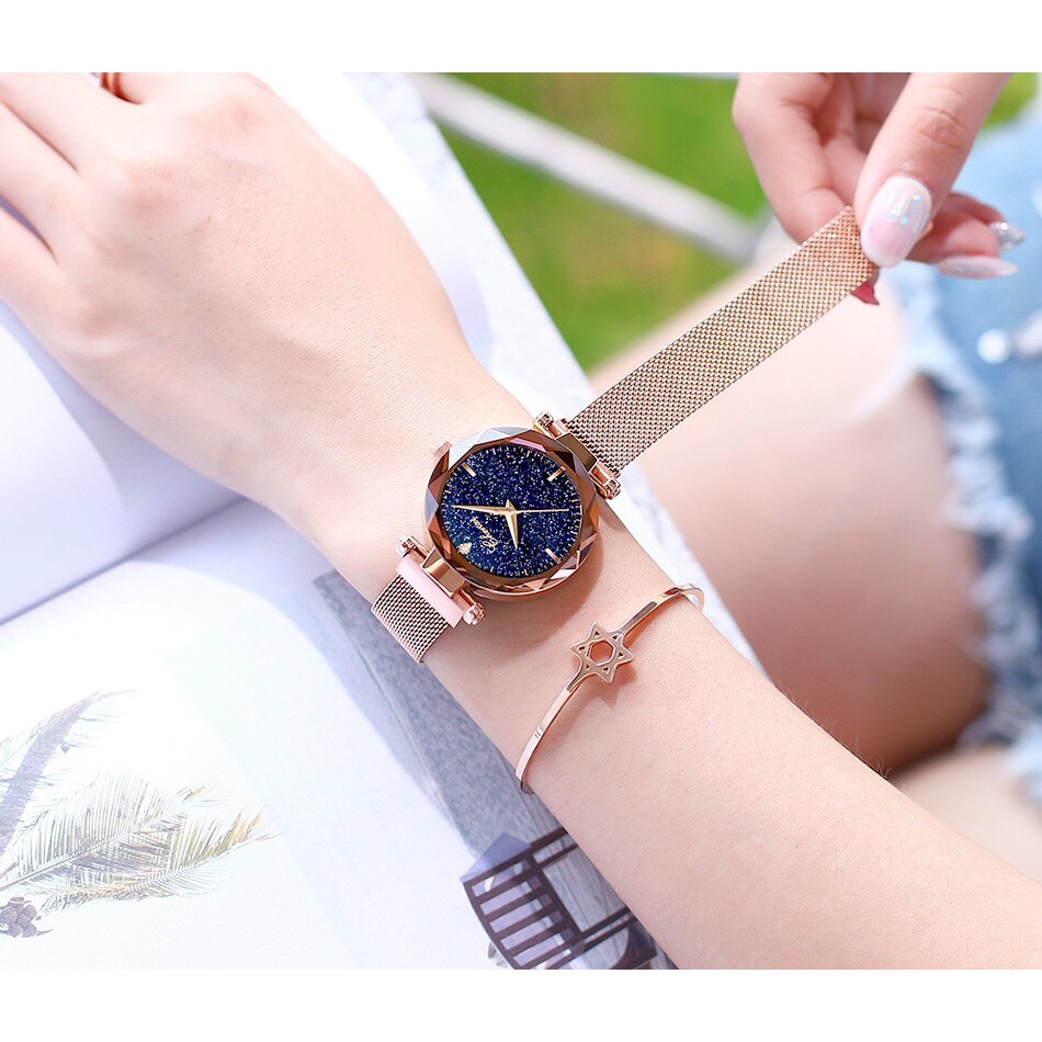 [CHÍNH HÃNG] Đồng hồ nữ CHENXI dây thép Titanium nam châm mặt kính 3D cá tính quyến rũ | BigBuy360 - bigbuy360.vn