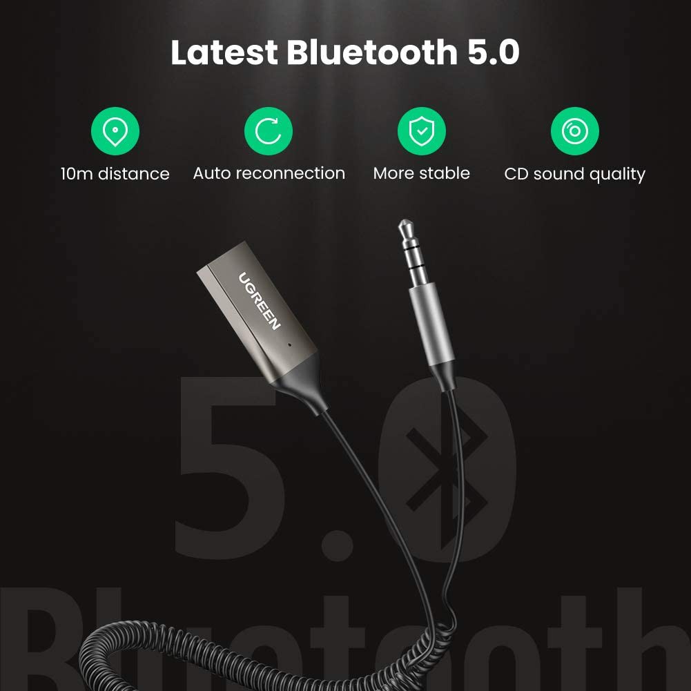 Bộ thu Bluetooth 5.0 tích hợp mic đàm thoại UGREEN CM309 70601