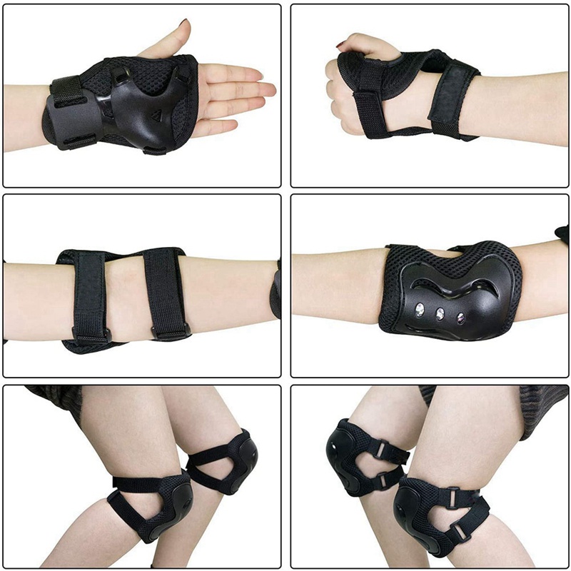 Bộ Đệm Bảo Vệ Đầu Gối Và Khuỷu Tay Khi Đi Xe Đạp / Trượt Ván / Chơi Thể Thao