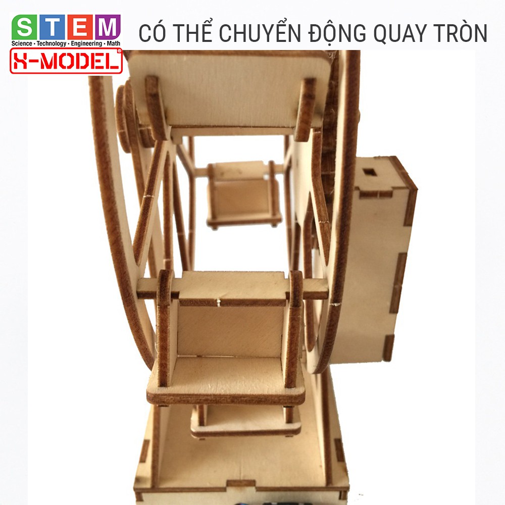 Đồ chơi thông minh, sáng tạo STEM Mô hình vòng bánh đu quay XMODEL ST99 cho bé, Đồ chơi cho bé DIY| Giáo dục STEM, STEAM