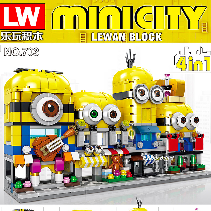 Bộ Đồ Chơi Lắp Ráp Lego Hình Minion / Chuối Diy Dành Cho Bé Gái